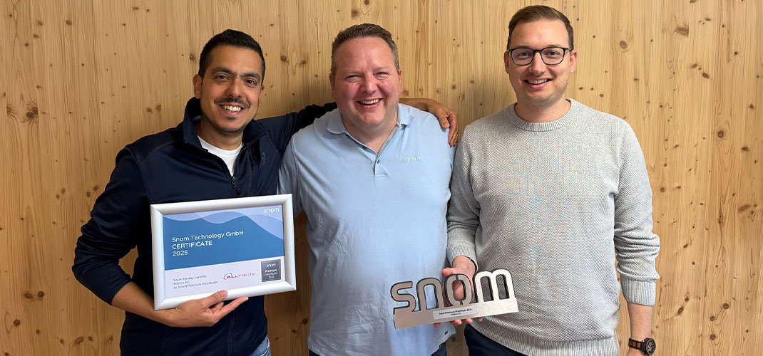 2025 – Snom Distribution Awards: Platinum für Alltron