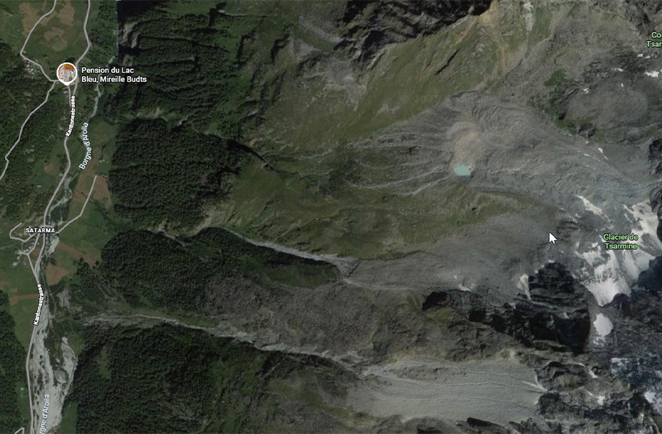 Der Tsarmine-Blockgletscher nahe Arolla (VS) 